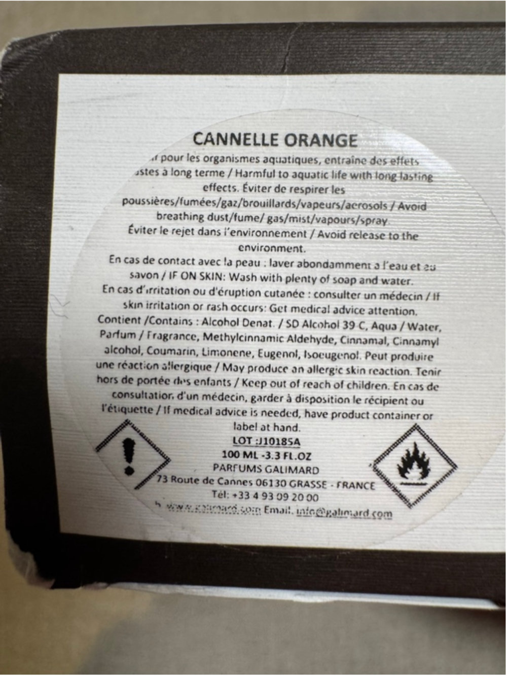 GALIMARD French Parfum d'Ambiance Room Spray Cinnamon Orange Scent 3.3 fl oz - Picture 5 of 8